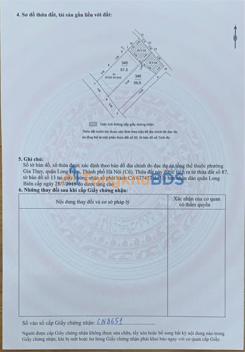 Đất Long Biên - 57.3m² Nguyễn Văn Cừ, Sổ Đỏ Chính Chủ, Ô Tô Đỗ Cửa