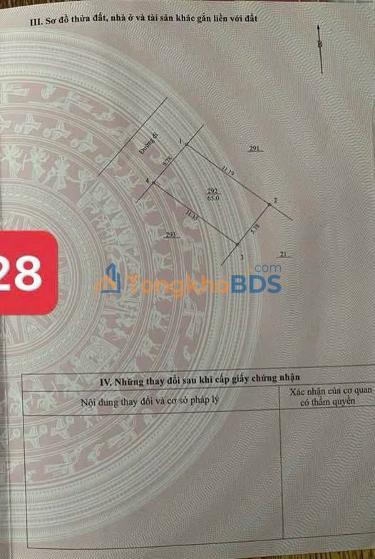 Đất nền Cổ Đông 65m² - Sổ đỏ chính chủ, ô tô tránh