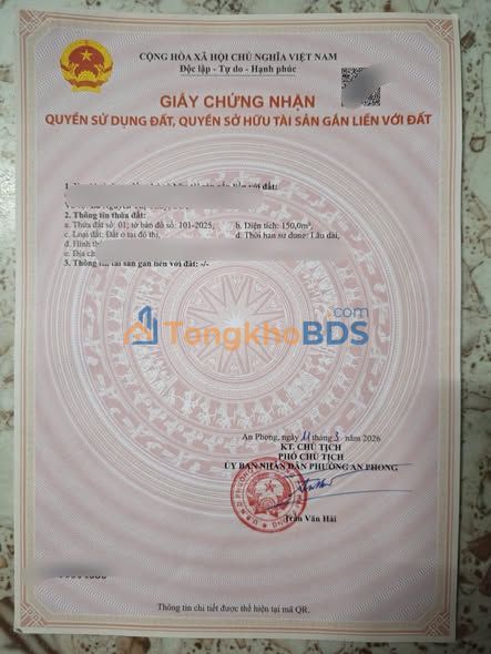 Đất Mặt Đường Chính 150m² Hải Phòng - Sổ Đỏ Chính Chủ