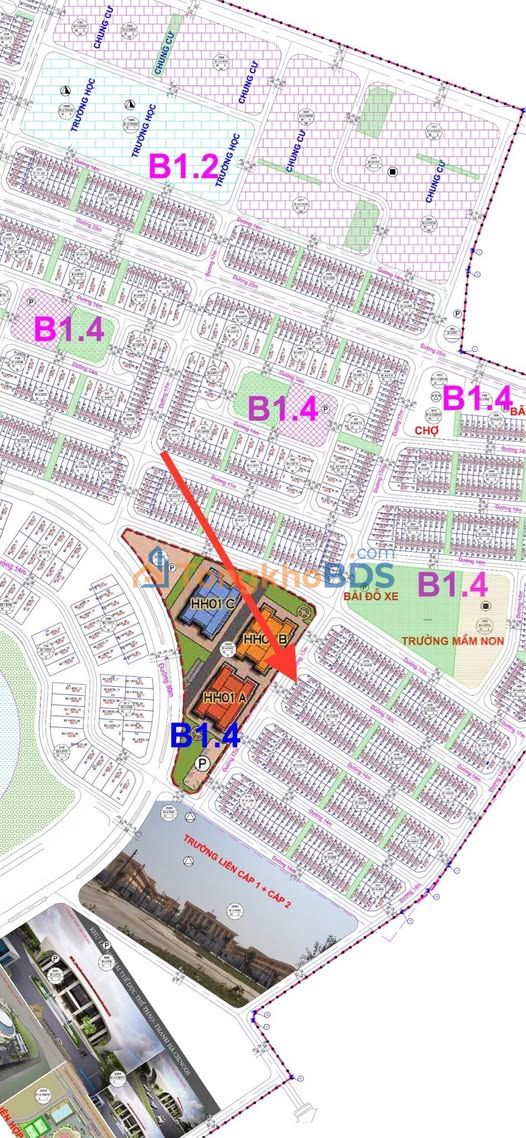 Nhà liền kề Thanh Hà B1.4 100m² - Chính chủ bán gấp sẵn ở