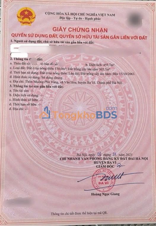 Bán Đất Thạch Thất 455m² - Đường Thông Thoáng, Giá Tốt Đầu Tư