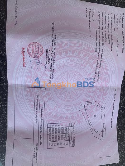 Bán đất 543m² Hàm Thuận Bắc, Bình Thuận - Đường ô tô, Sổ hồng