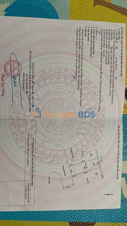 Bán Đất Bắc Lý Đồng Hới 300m² Sổ Đỏ Thổ Cư - Giá Tốt