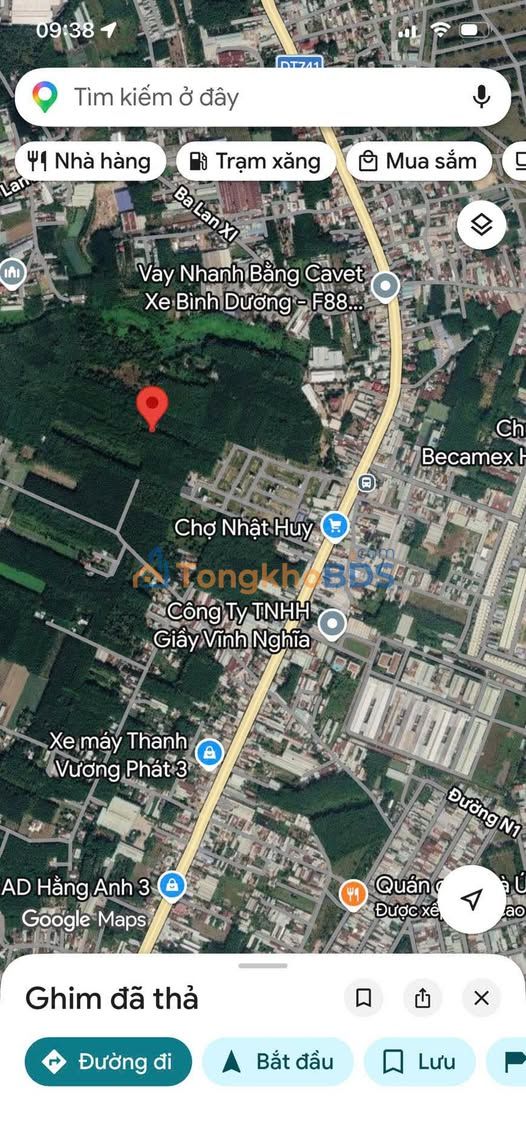 Bán Gấp Đất Vàng Hòa Lợi, Bến Cát - 2852m² Giá 6.2 Tỷ