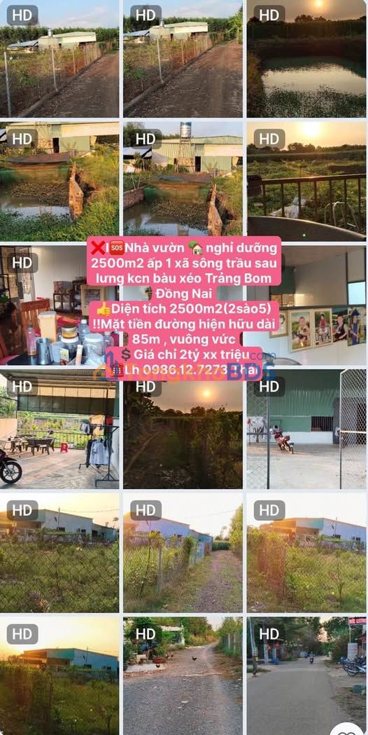 Nhà Vườn Nghỉ Dưỡng 2500m² Đồng Nai - Sổ Đỏ Sẵn Sàng