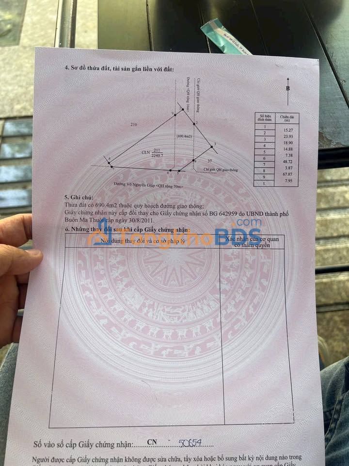 Đất Mặt Tiền Đại Lộ Đông Tây, Buôn Ma Thuột - 2240m² Kinh Doanh Sầm Uất