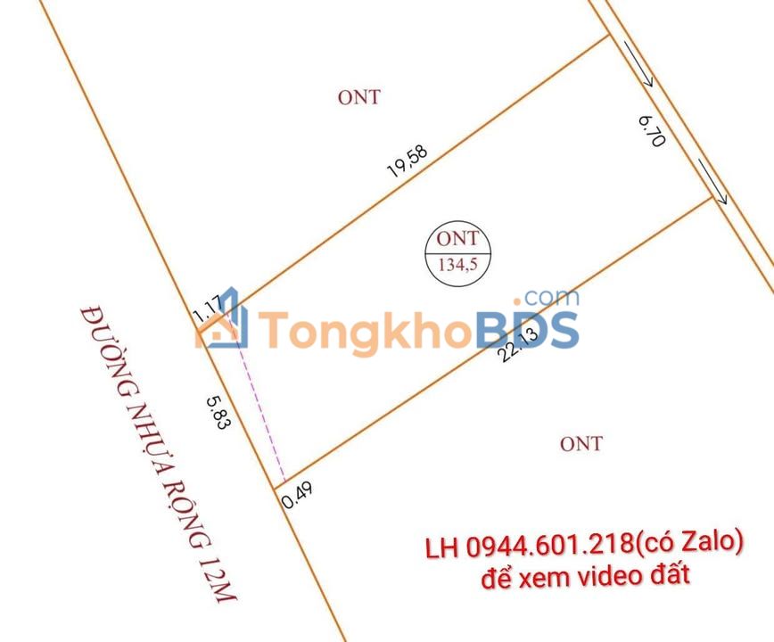 Đất nền Hưng Lộc Vinh 135m² 2 tỷ - Sổ đỏ chính chủ