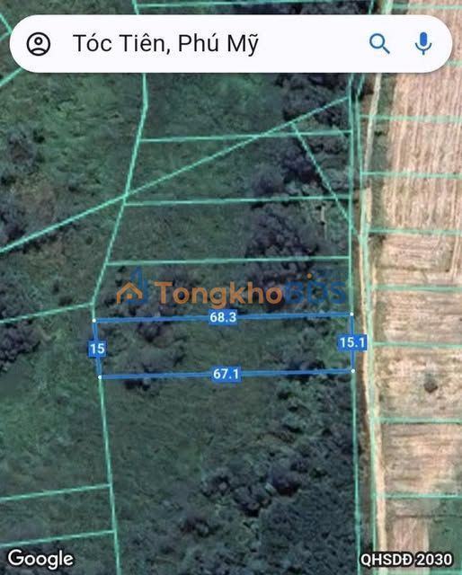 Bán Đất Vườn 1000m² Tóc Tiên, Phú Mỹ - Sổ Hồng Riêng, Giá Đầu Tư 1.7 Tỷ