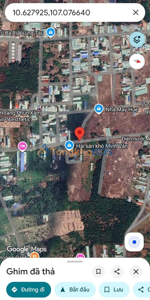 Đất thổ cư Mỹ Xuân, Phú Mỹ (182m²) - Giá tốt dưới 1.4 tỷ