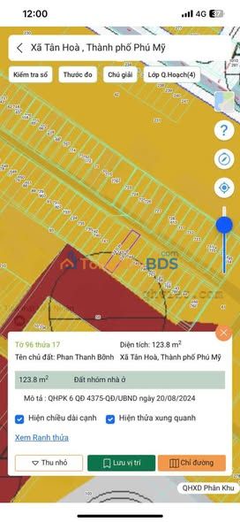 Đất Vàng Tân Hòa - Phú Mỹ: 1200m² Sổ Đỏ, Giá Hơn 1 Tỷ - Đầu Tư Sinh Lời