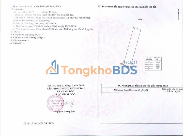 Đất Mặt Tiền Kênh 9 Tế, Bến Tre - 165.2m² - 1.45 Tỷ