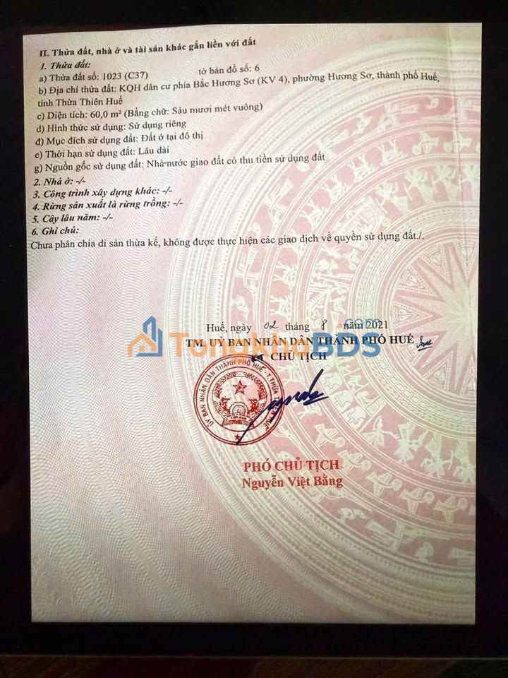 Bán Đất Nền Phong Điền 60m² - Sổ Đỏ Chính Chủ, Giá Tốt