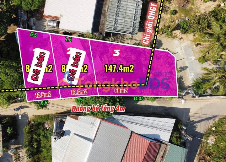 Đất nền trung tâm Diên Khánh 147.4m² full thổ cư - Cơ hội đầu tư sinh lời
