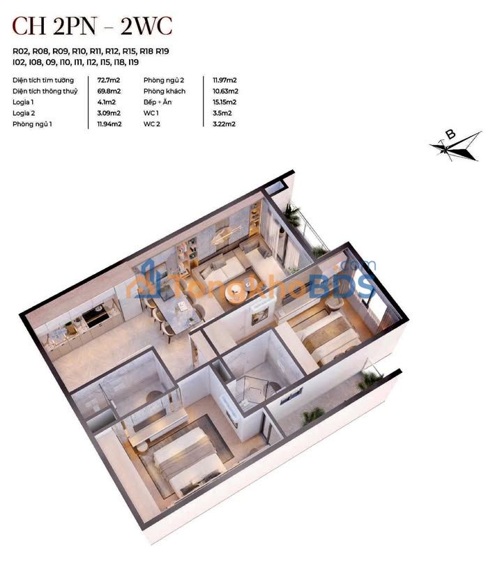 Căn hộ VIC Grand Square Việt Trì 54-69m² - Bàn giao ngay