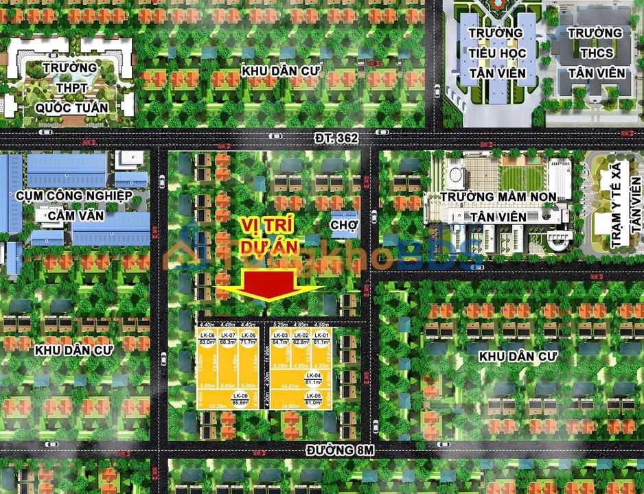 Đất nền Tân Viên An Lão 55m² 590 triệu - Sổ đỏ chính chủ