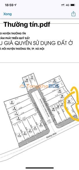 Đất Đấu Giá Đa Tán Thường Tín 140m² - Vị Trí Vàng Kinh Doanh