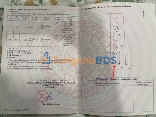 Bán Đất Lô Góc 63m² Hồng Vân, Thường Tín - Sổ Hồng Sẵn Sàng