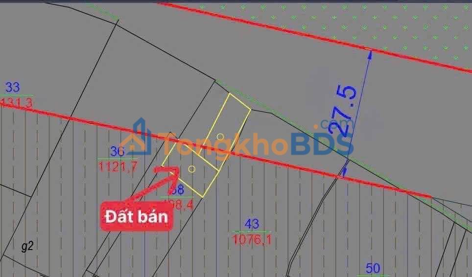 Đất nền Phù Linh Sóc Sơn 72m2 - Sổ đỏ chính chủ đường 27m