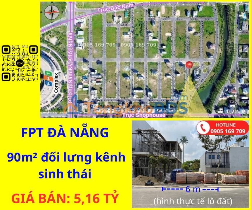 Đất nền Hòa Hải Ngũ Hành Sơn 90m² 5.16 tỷ - Sổ đỏ chính chủ