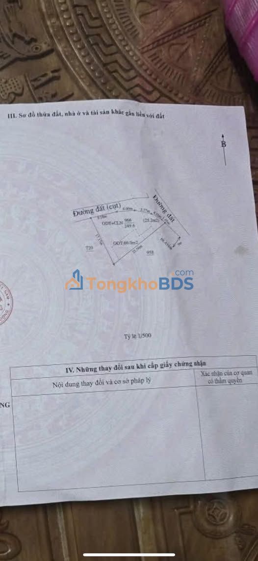 Đất Tân Hiệp, Tân Uyên 249m² - Gần Ngã Tư Bà Tri, Giá 1.2 Tỷ