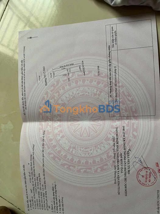 Đất thổ cư 135m² Bạch Đằng, Thuận An - Giá 1.6 tỷ, Sẵn Sổ Hồng