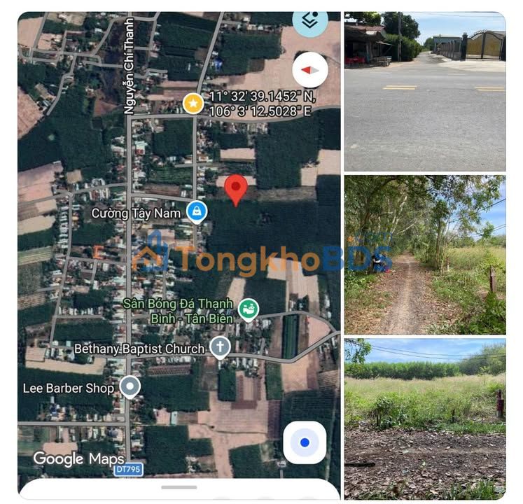 Đất Thạnh Phú Tân Biên 250m² 189 triệu - Sổ đỏ chính chủ