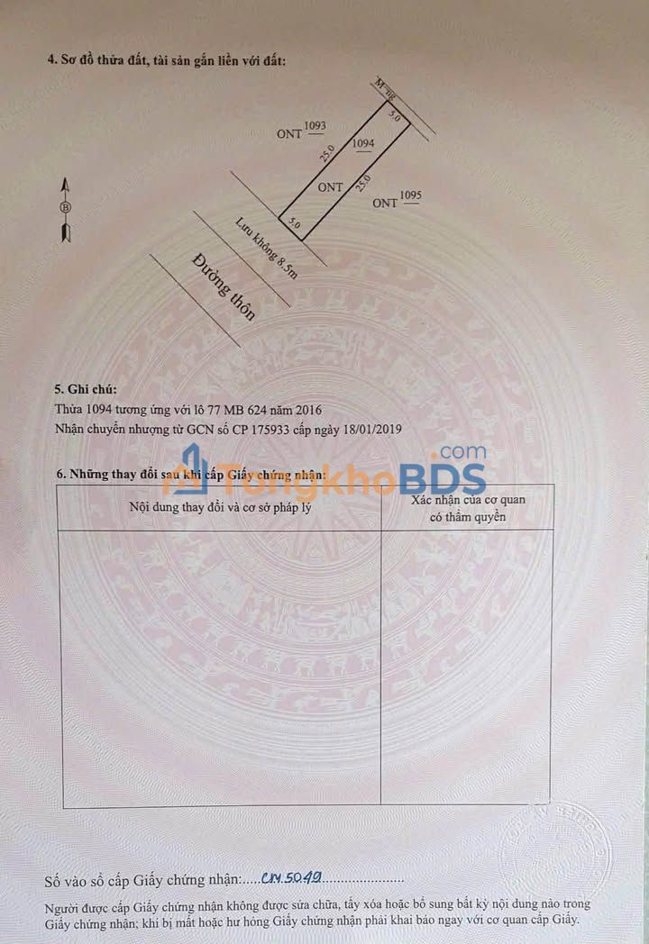 Đất nền Đông Yên Thanh Hóa 125m² 1 tỷ - Sổ đỏ chính chủ