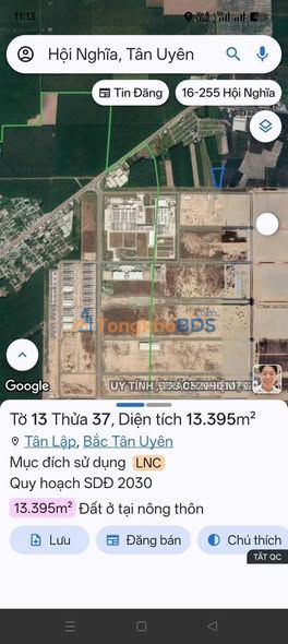 Bán Đất Vườn 13.000m² Tân Lập, Bắc Tân Uyên - Sát KCN VSIP 3, Tiềm Năng Lớn