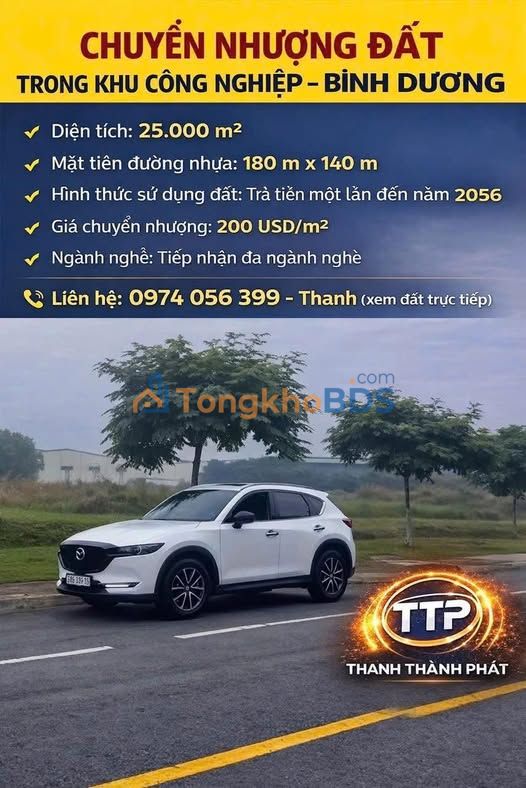Đất KCN Bình Dương 25.000m² - Sẵn Sàng Xây Dựng Nhà Xưởng