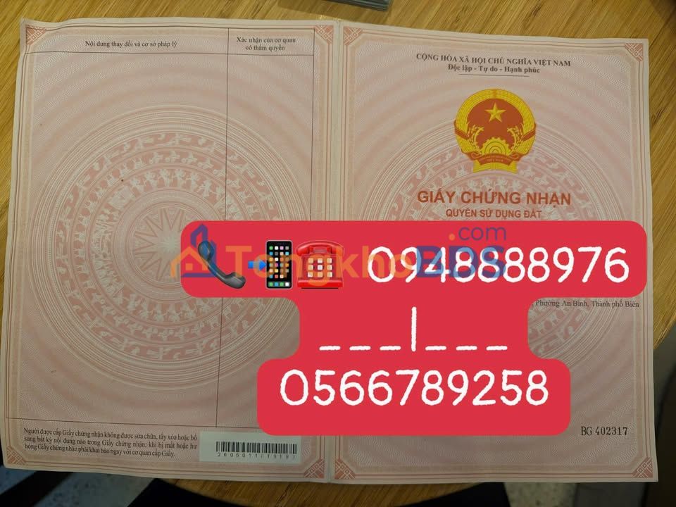 Bán Đất 100m² Phường Quang Vinh, Biên Hòa - Sổ Riêng, Có 5 Phòng Trọ