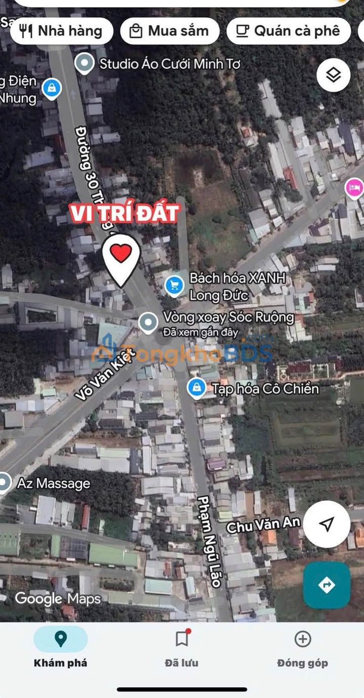 Bán Đất Tặng Nhà Mặt Tiền 30/4 Trà Vinh 99m² - Giá 2.3 Tỷ