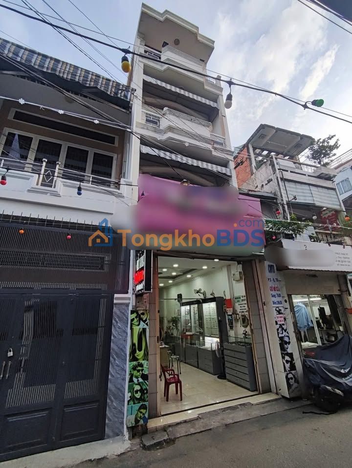 Nhà 4 Tầng Mặt Tiền Hẻm 8m CMT8 Tân Bình - Kinh Doanh Đắc Lợi