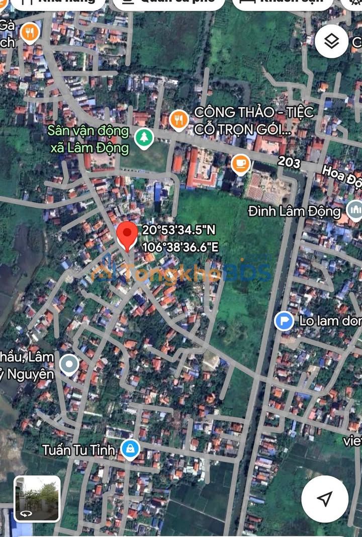 Đất nền Lâm Động, Hải Phòng 1.65 tỷ - Sổ đỏ chính chủ