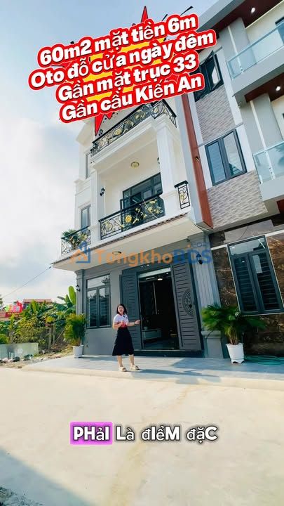 Nhà 3 Tầng 180m² Mặt Tiền 6m - Ô Tô Đỗ Cửa Tại Kiến An, Hải Phòng