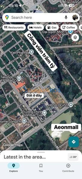 Đất nền Việt Yên Bắc Giang - 93.5m² - Mặt tiền 5.5m - Cạnh Aeon Mall