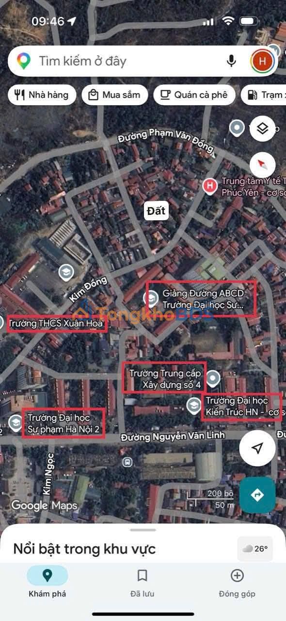 Đất nền Phường Xuân Hoà Phúc Yên 361m² 6 tỷ – Tiềm năng tăng giá