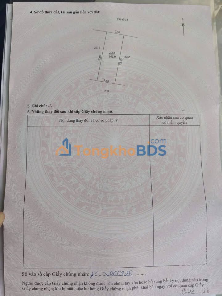 Bán đất nền Cần Thơ 165m² đường Huỳnh Thị Nỡ, Cái Răng - Giá 890 triệu