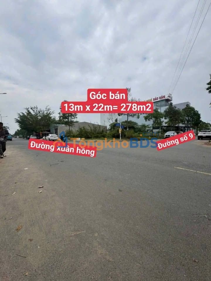 Đất Nền Góc Mặt Tiền Kinh Doanh Đường Xuân Hồng, Cái Răng, Cần Thơ - 168m²