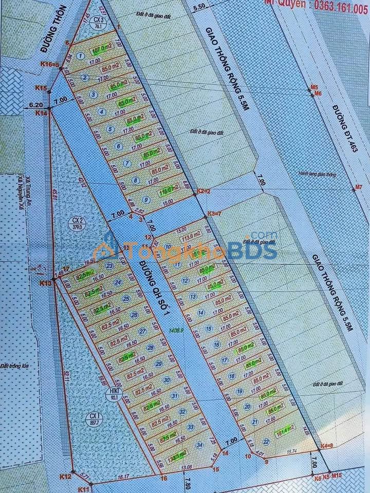 Đất nền Phú Khánh Thái Bình 82.5m² giá 1 tỷ - Sổ đỏ chính chủ