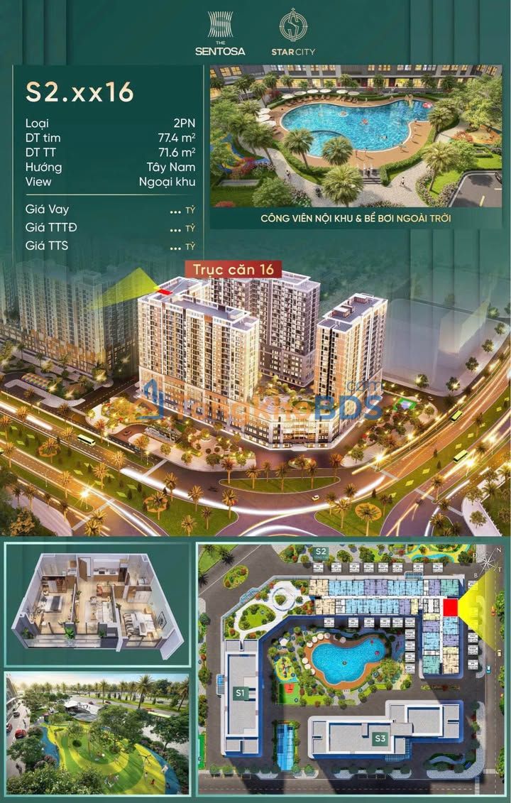 Chung cư 2PN 71.6m² Thanh Hóa - Ban công 6m, 2.7 tỷ