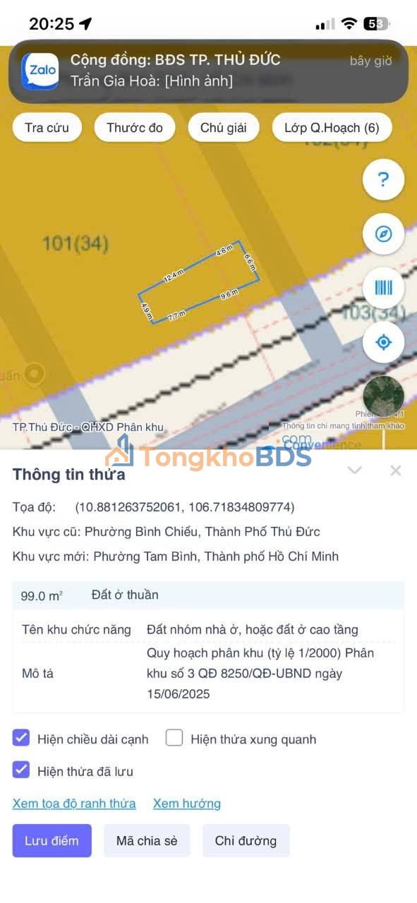 Đất Ngô Chí Quốc Bình Chiểu 100m² 3.55 tỷ - Sổ đỏ sẵn