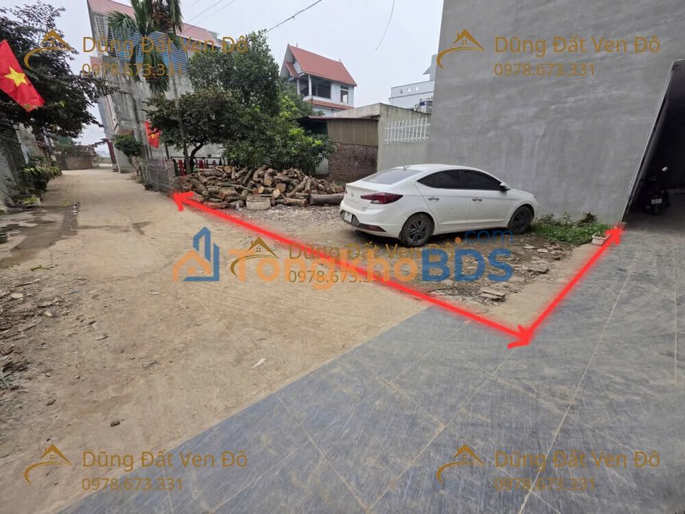 Bán Gấp Đất Lô Góc 55.2m² Chương Mỹ - Sổ Đỏ Sẵn, Ô Tô Vào Đất