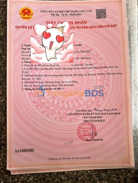 Bán Đất Nam Điền Nghĩa Hưng 158m² Hướng Bắc - Vị Trí Kinh Doanh Đắc Địa