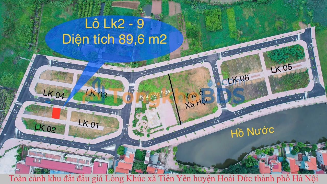 Đất đấu giá Hoài Đức 89.6m² - Giá 8.1 tỷ, Sẵn Sàng Xây Dựng