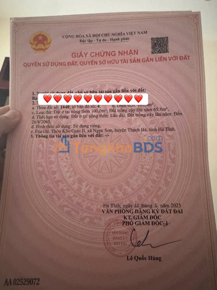 Đất nền Thạch Hà 166m² giá mềm - Tiềm năng tăng giá