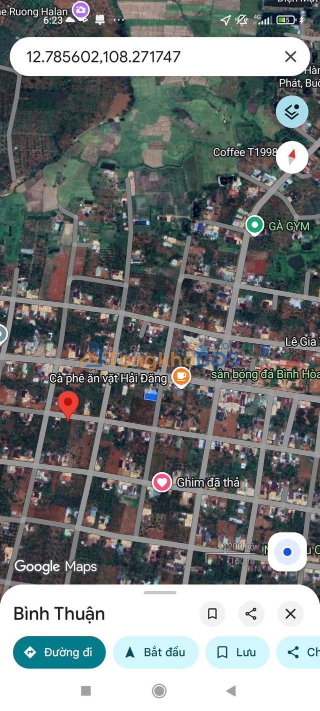 Bán Đất Nền Phường Bình Tân, Buôn Hồ - 250m² Sổ Đỏ, Giá 335 Triệu