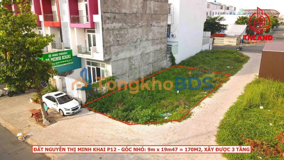 Đất góc Nguyễn Thị Minh Khai, Rạch Giá - 170m² Full Thổ Cư, Gần BV Ung Bướu