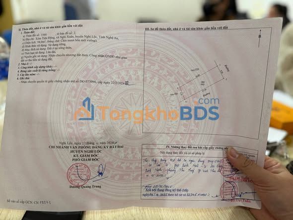 Đất Góc 2 Mặt Tiền Nghi Xuân, TP Vinh - 94m², Gần Tỉnh Lộ 72M