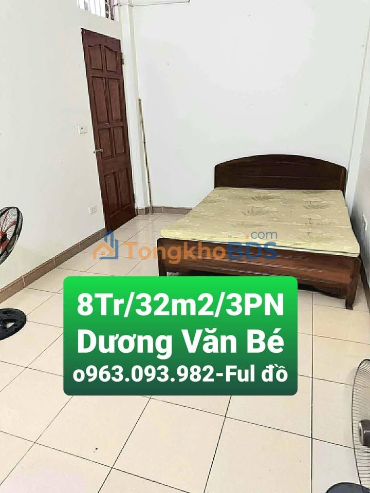 Cho thuê nhà 4 tầng 32m² ngõ 153 Dương Văn Bé, Vĩnh Tuy - Giá 8 triệu