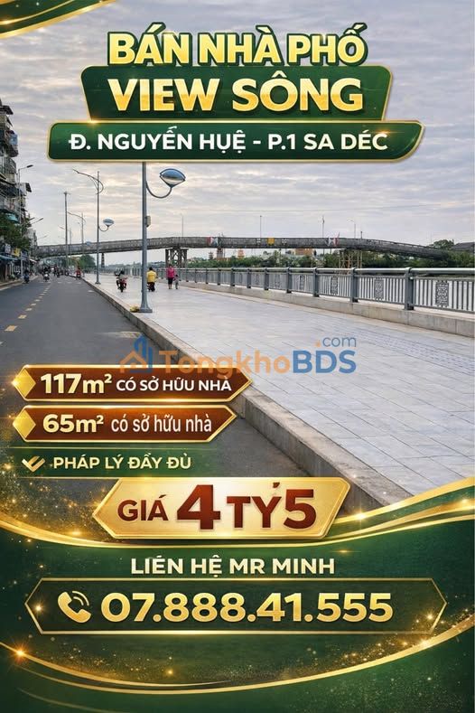 Nhà Mặt Tiền Nguyễn Huệ Sa Đéc 117m² - Kinh Doanh Sầm Uất